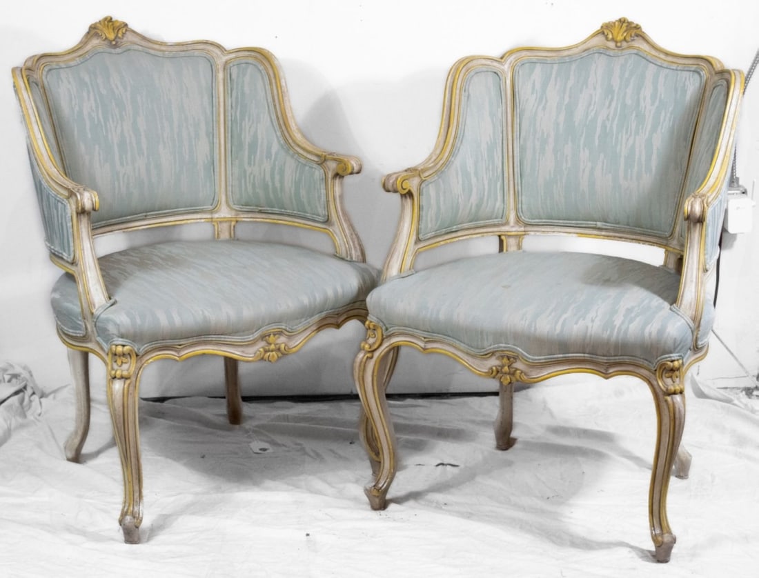 Pair Karges French Louis XV Style Chairs (1 of 12)