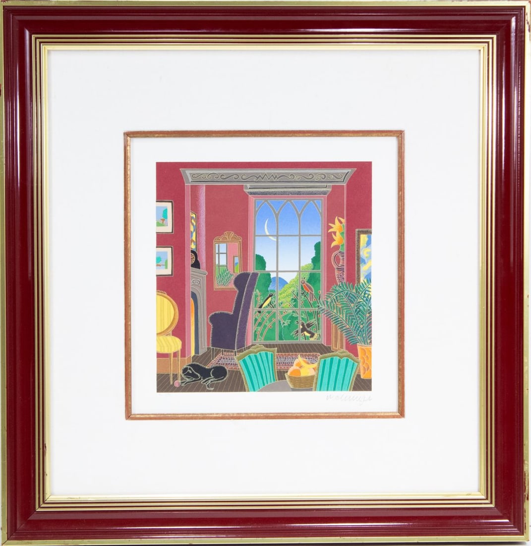 Thomas McKnight "The Red Retreat" Signed Serigraph (1 of 6)