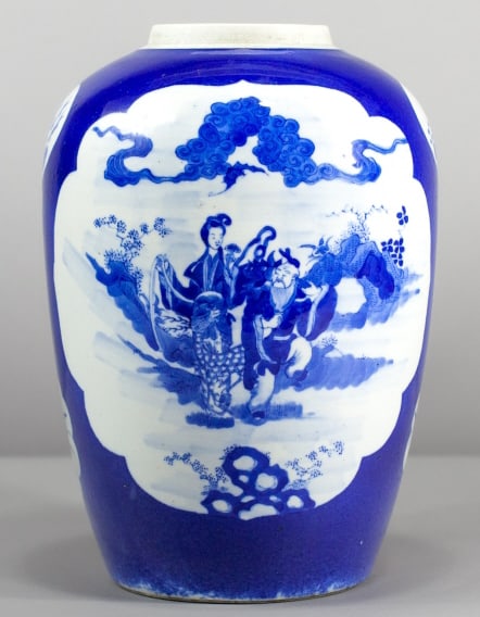 Chinese Blue & White Porcelain Jar / Vase (1 of 6)