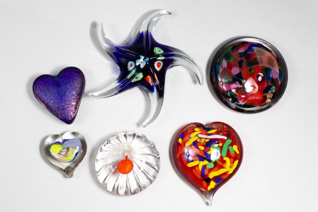 Collection of Studio Art Glass Paperweights (1 of 4)
