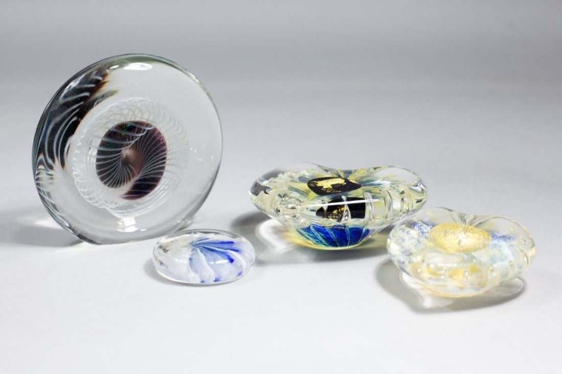 Studio Art Glass Paperweight Sculptures (1 of 6)