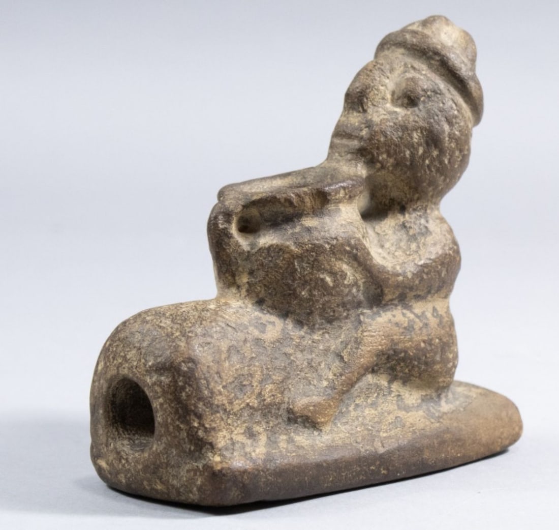 Tennessee Indian Artifact Stone Effigy Pipe (1 of 6)