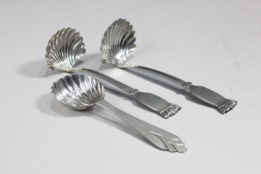 Sanborns Mexico Sterling Silver Shell Bowl Spoons (1 of 6)