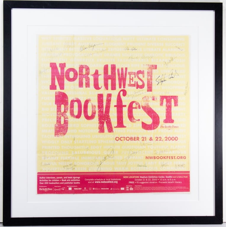 Author Signed Northwest Bookfest 2000 Poster (1 of 7)