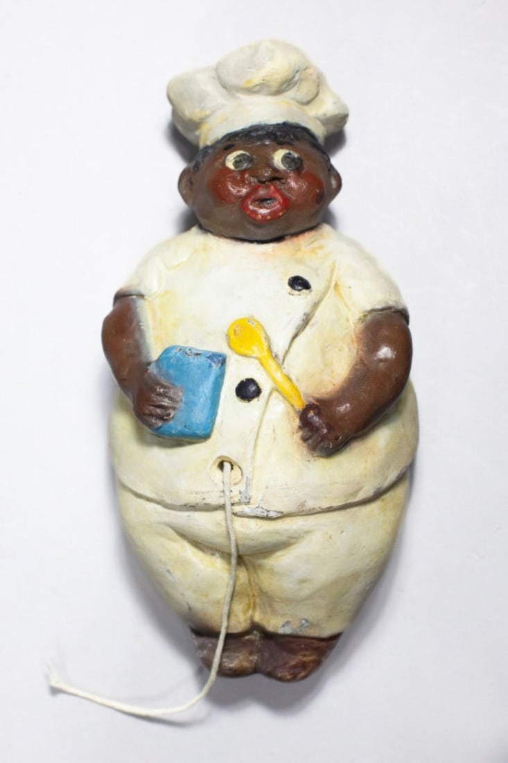 Black Americana Chalkware Chef String Holder (1 of 6)
