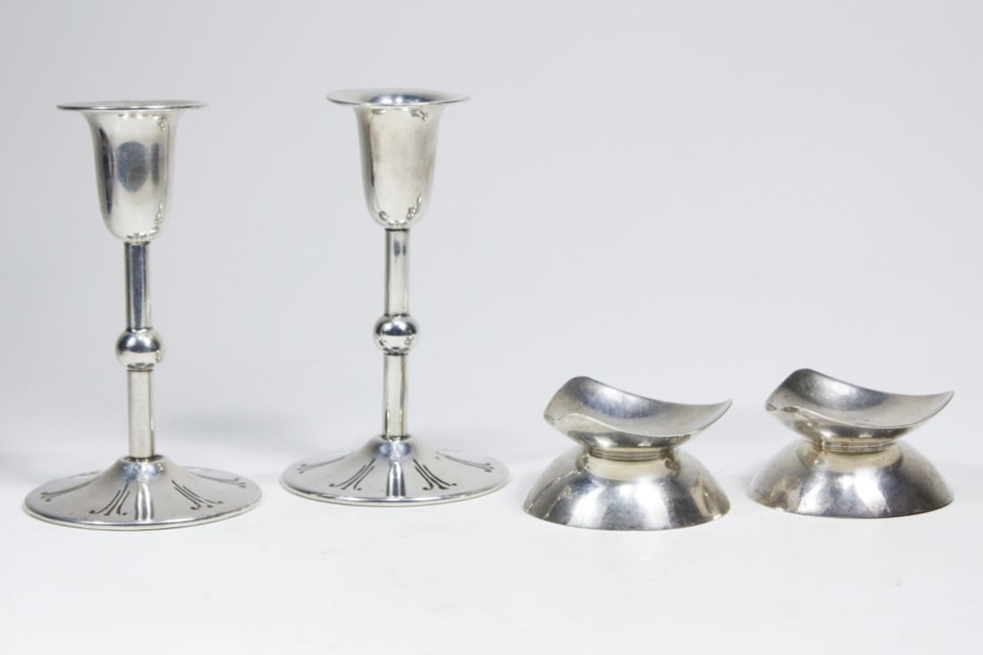 Two Pair Sterling Silver Candleholders (1 of 7)