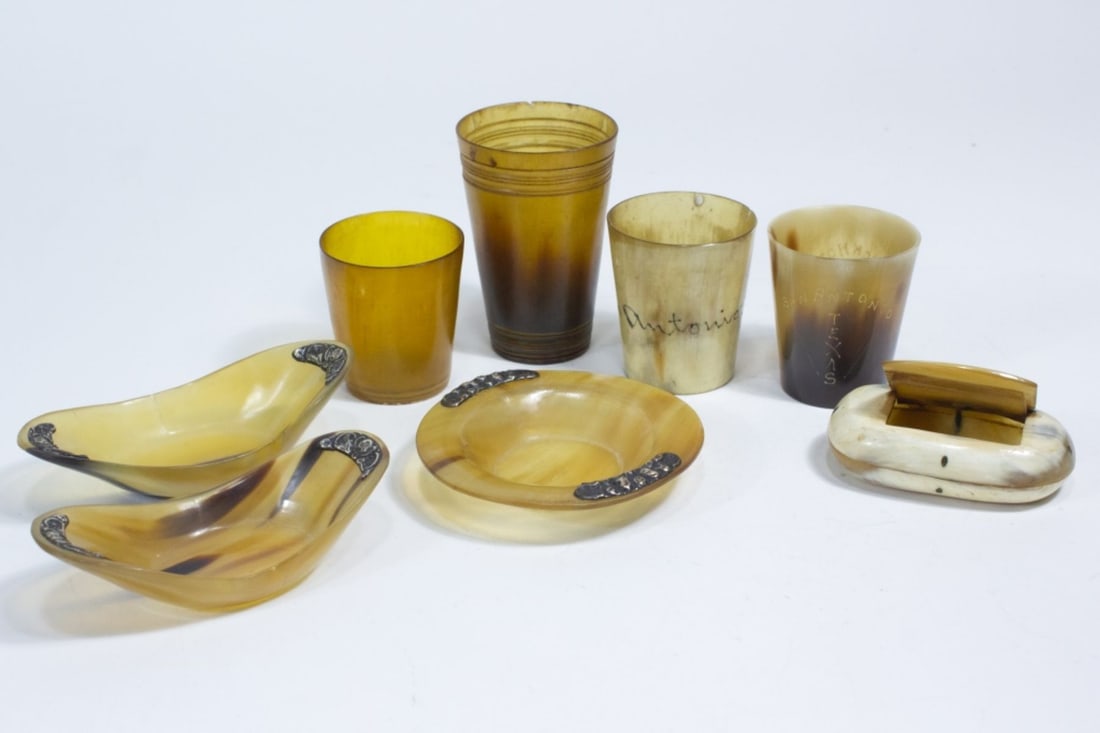 8 Vintage Horn & Sterling Items (1 of 8)