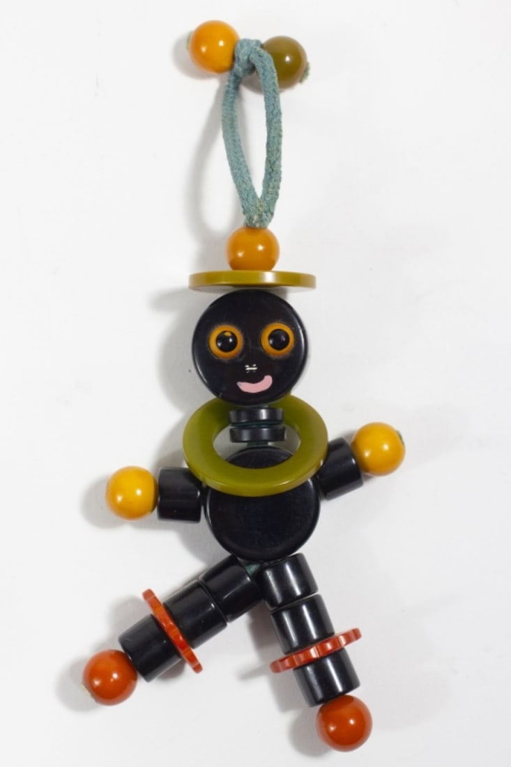 Bakelite Tykie Toy Baby Crib Toy Teething String (1 of 4)