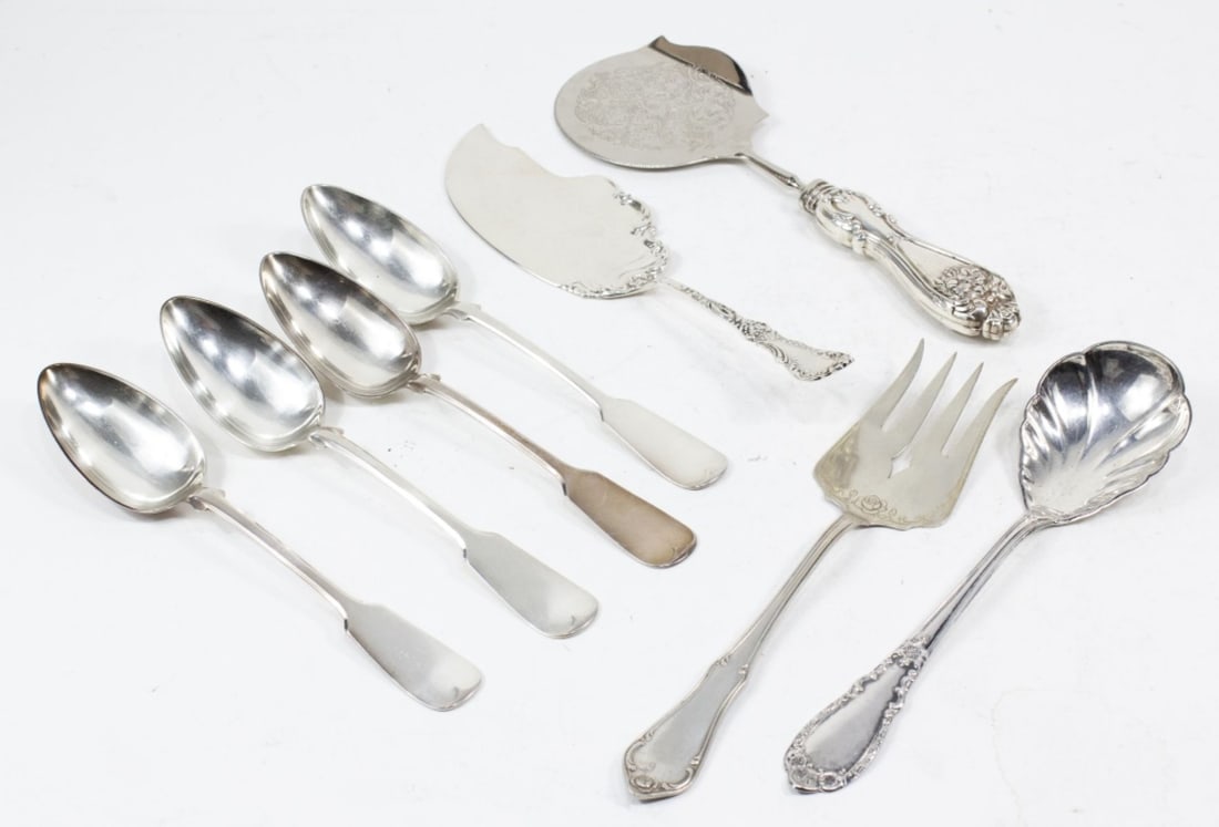 8 Pieces Silver Serving Flatware (1 of 9)