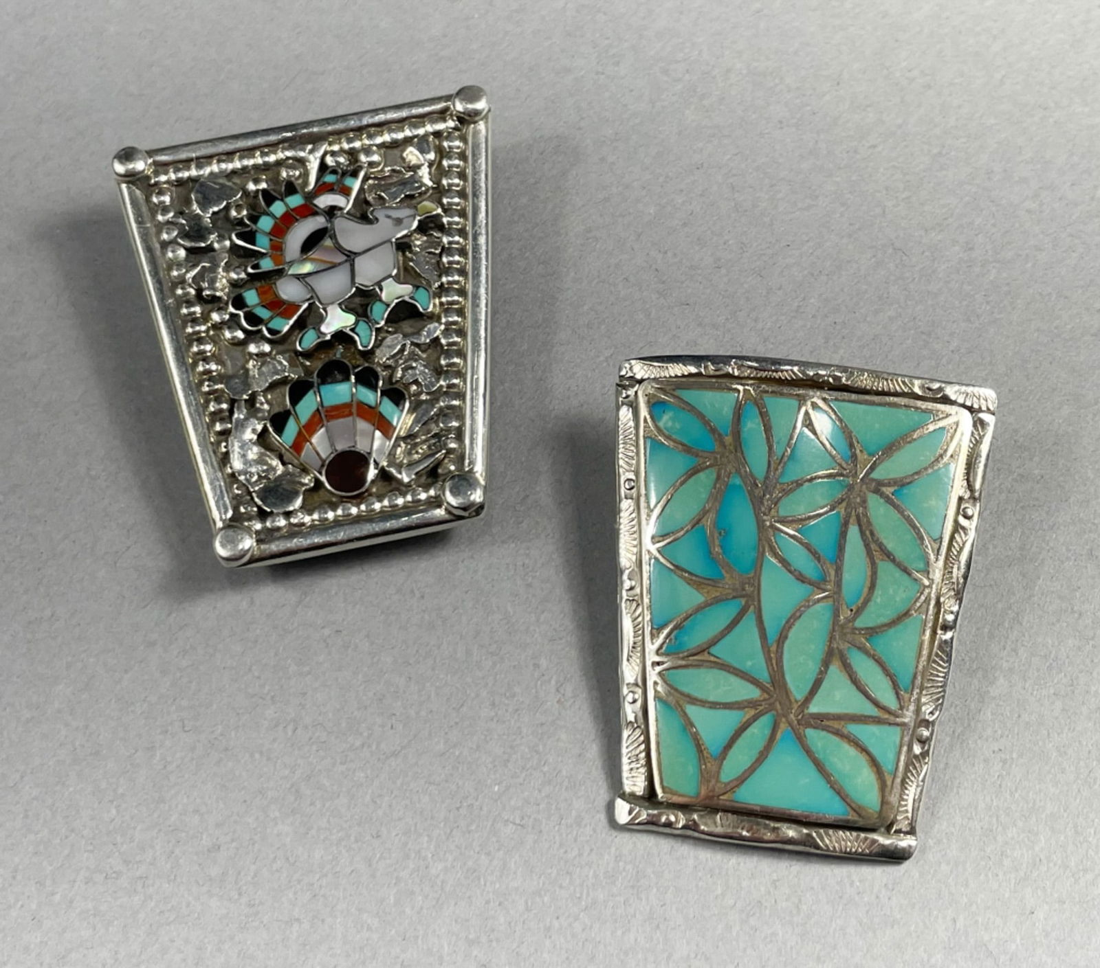 2 Zuni Sterling Silver Bolo Ties (1 of 6)