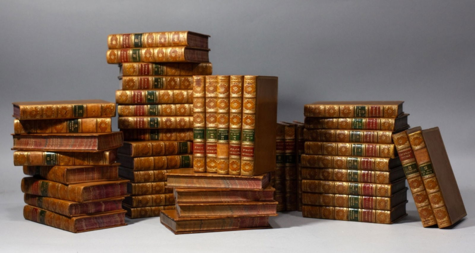 Full Leather Set Sir Walter Scott Waverley Novels (1 of 8)