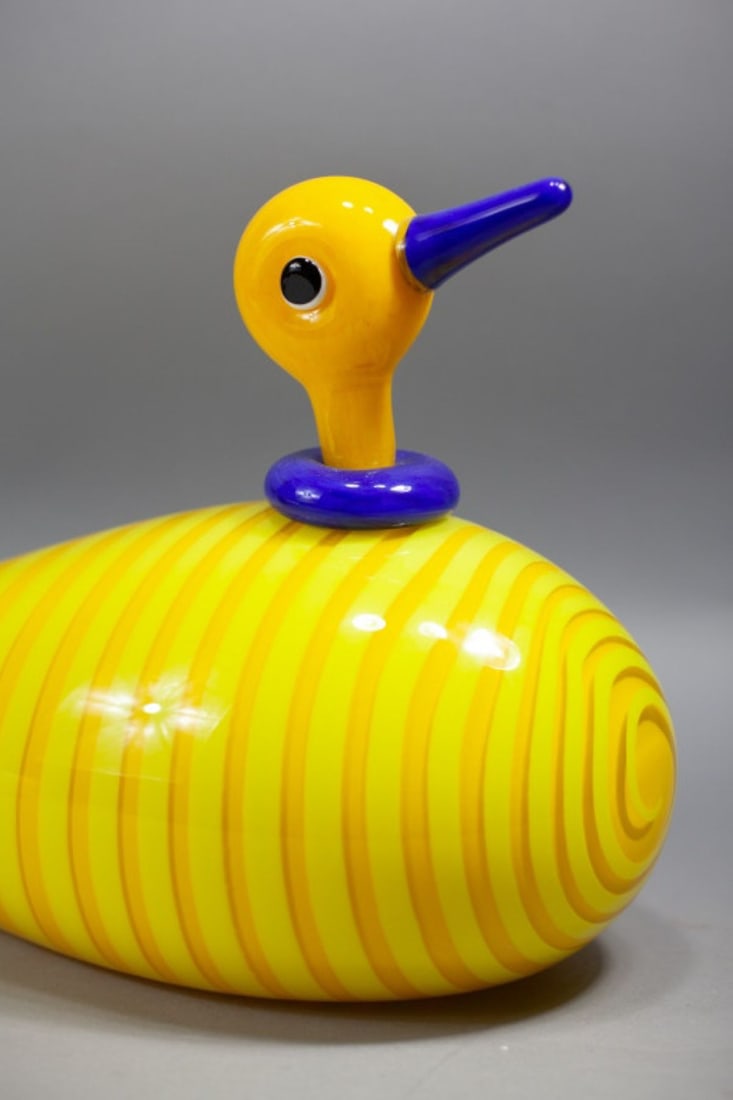 Robbie Miller Art Glass Duck Sculpture 1998 Pilchuck Artist (1 of 7)