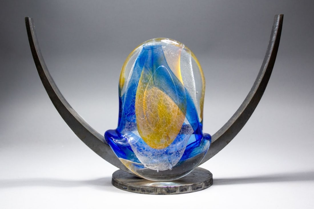 Doris Chase (WA) Glass & Steel Sculpture (1 of 9)