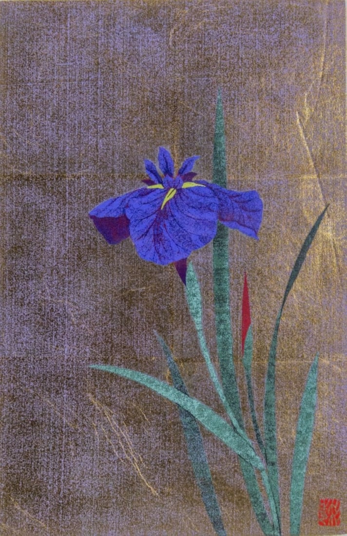 Kazutoshi Sugiura "Iris No. 62" Serigraph, 1986 (1 of 6)