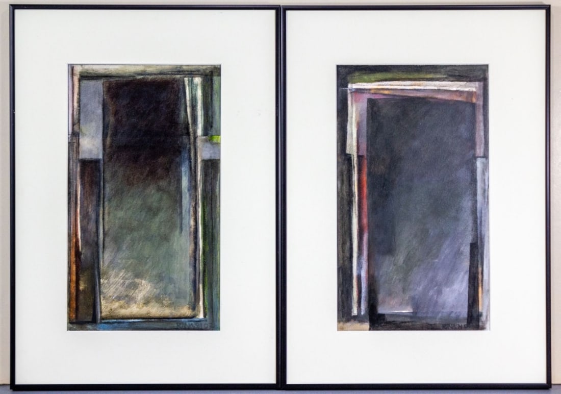 Pair Richard Nash (WA) Acrylic on Board Paintings (1 of 9)