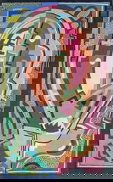 MAINIE JELLETT (1897-1944 IRELAND) CUBIST GOUACHE