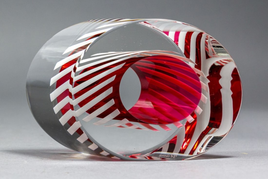 Paul Harrie Art Glass Paperweight Sculpture (1 of 7)