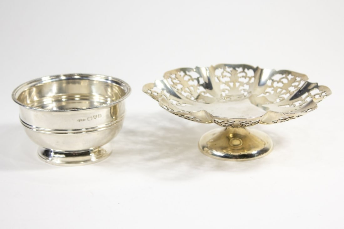 Two English Hallmarked Sterling Silver Bowls (1 of 5)
