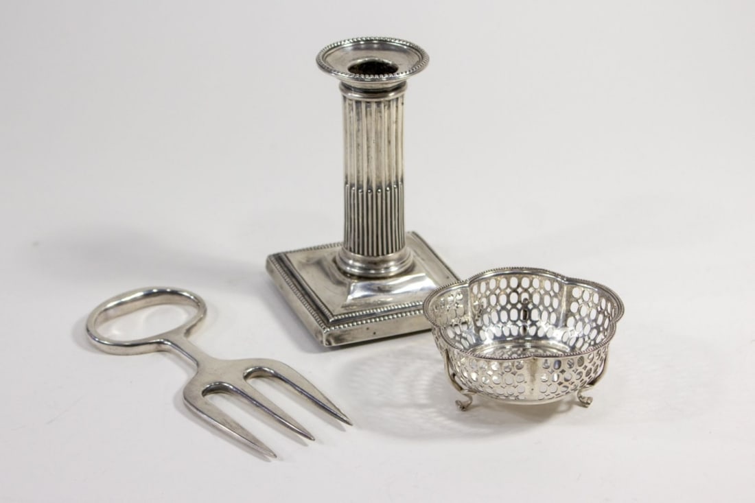 Mappin & Webb Sterling Silver Bowl & Candlestick (1 of 9)