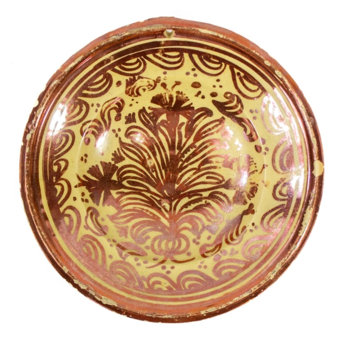 Hispano Moresque Lustreware Pottery Bowl (1 of 7)