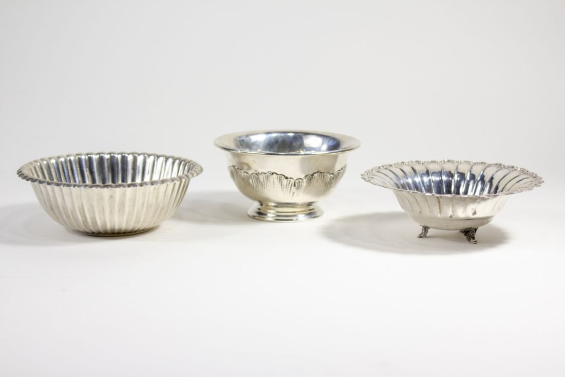 Group Vintage Sterling Silver Bowls (1 of 5)