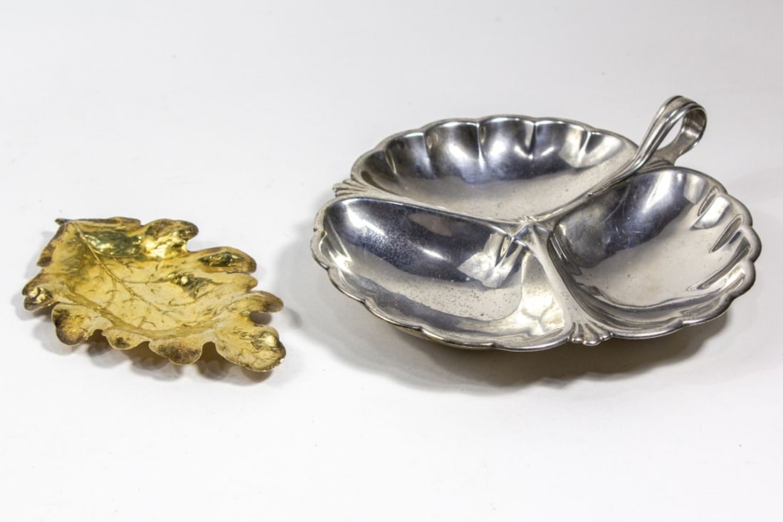 Frank W Smith & R Blackinton Sterling Leaf Dishes (1 of 6)