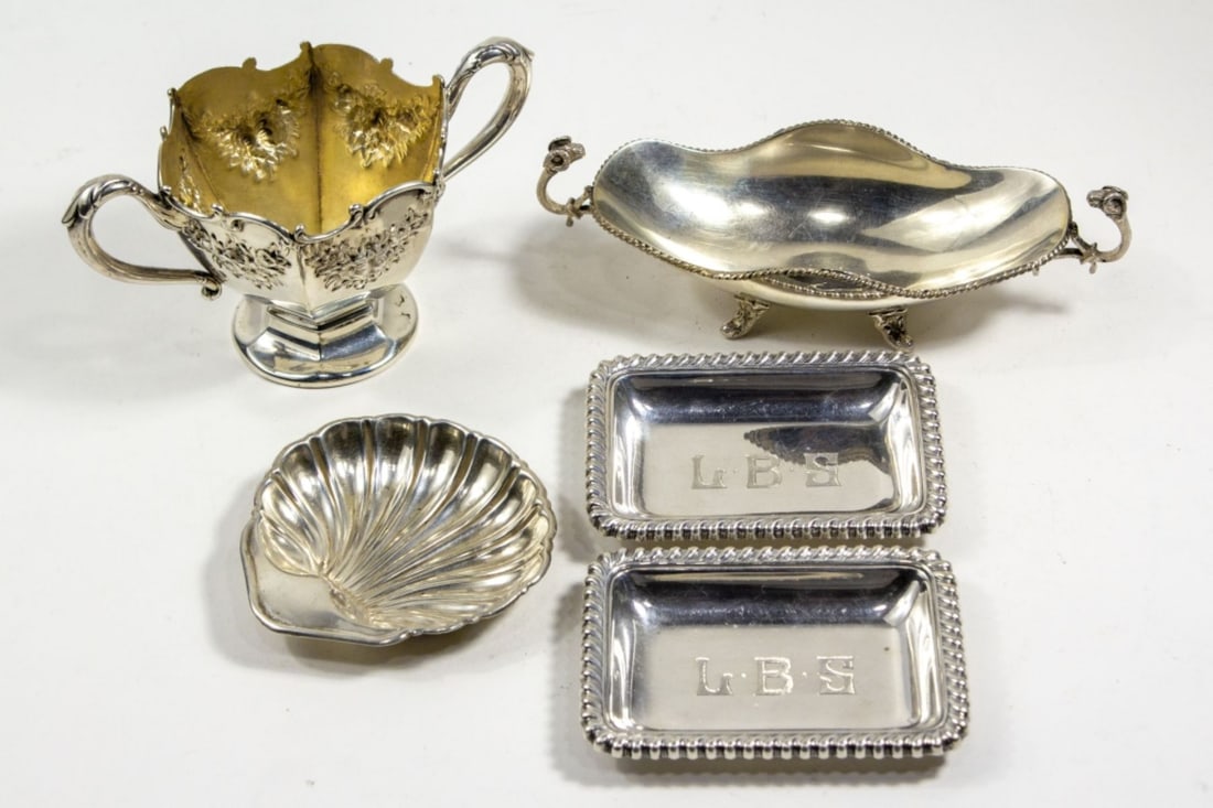 Group Sterling Silver Bowls Dish & Trays (1 of 10)