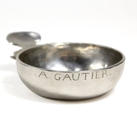 18th C. French Silver Tastevin Wine Cup