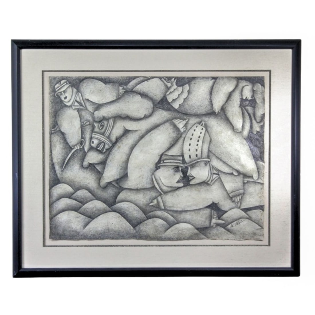 Noe Katz Graphite on Paper Drawing, 1990 (1 of 7)