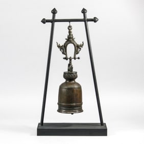 Antique Southeast Asian Buddhist Temple Bell