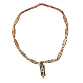 Tibetan Dzi Bead Agate Necklace