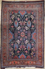 Antique Sultanabad Mahal Persian Carpet