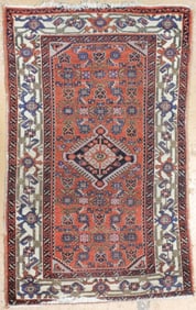 Antique Hand Knotted Hamadan Rug
