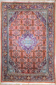 Vintage Hand Knotted Persian Bidjar Rug