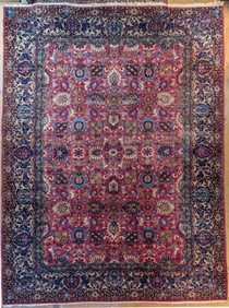 Room Size Antique Signed Persian (Isfahan) Carpet