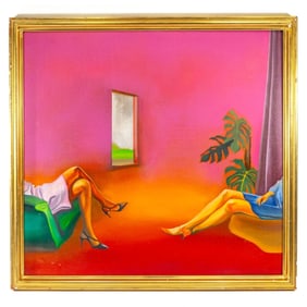 Keiji Hayashi "Women's Legs" Oil on Canvas, 1972