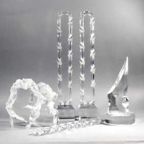 Vintage Lucite Sculptures / Charles Hollis Jones