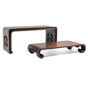 Two Chinese Hardwood Stands