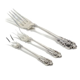 Wallace GRANDE BAROQUE Sterling Serving Forks