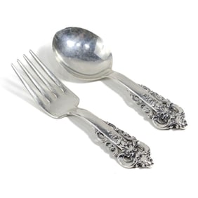 Wallace GRANDE BAROQUE Sterling Baby Fork & Spoon