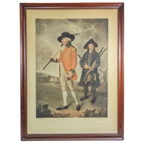 19th Century Blackheath Golfer Engraving