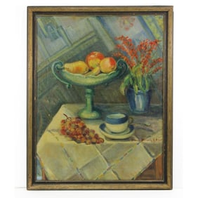 Blanche Evelyn McGaw  Still Life with Fruit