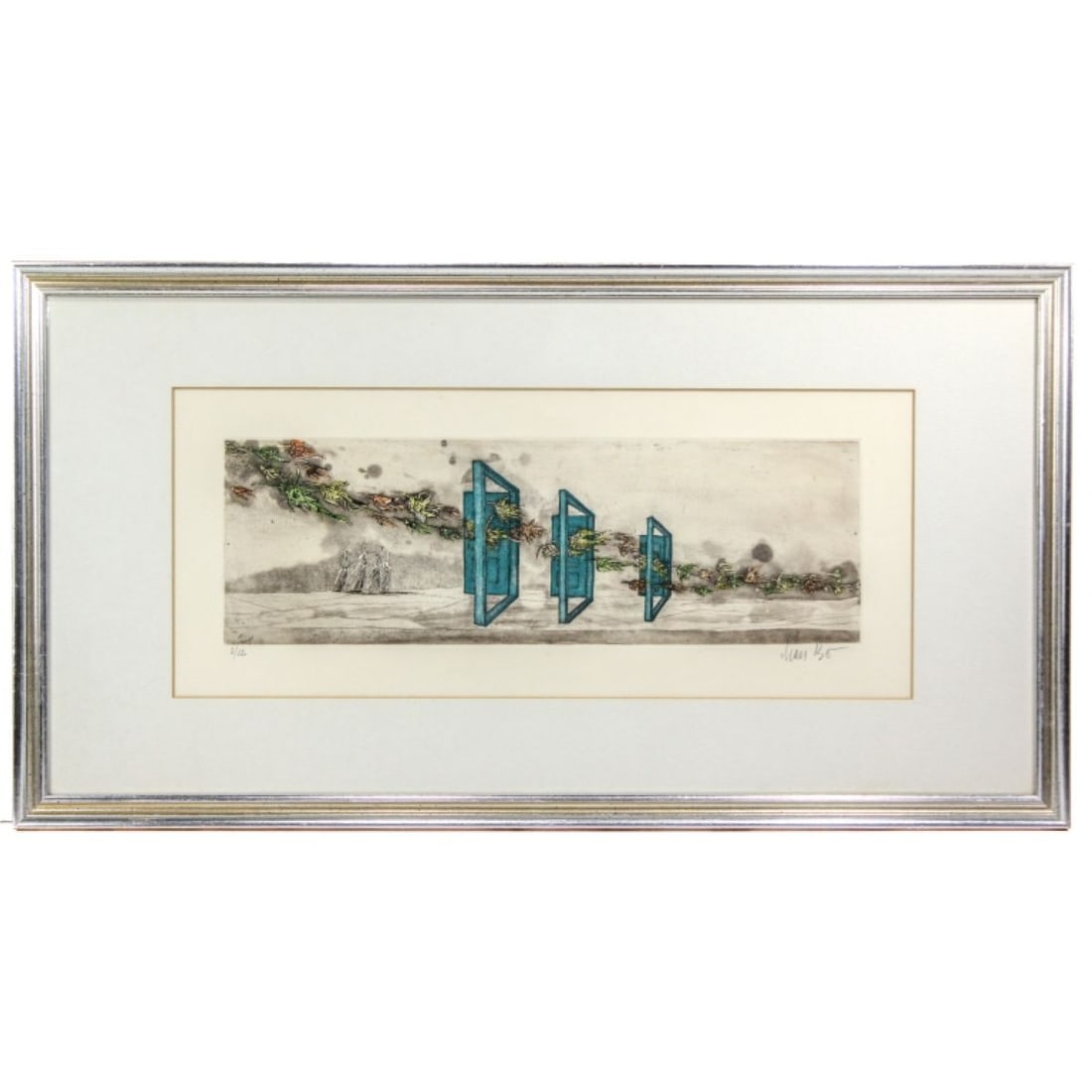 Lars Bo "Les Portes" Surrealist Color Etching (1 of 7)