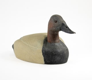Canvasback Duck Decoy Finely Carved signed Schmidt