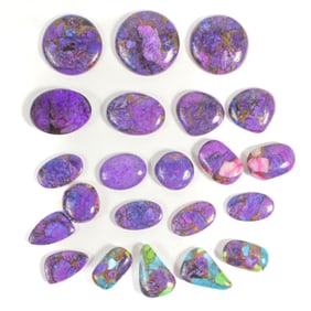 Collection Purple Mohave Turquoise Cabochon Stones