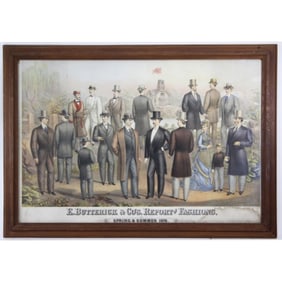 Antique 1876 Butterick Men's Fashion Advertising