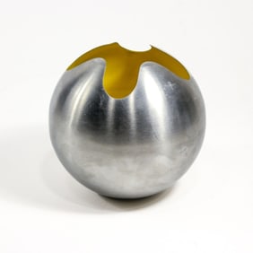 Spun Aluminum Ball Vase