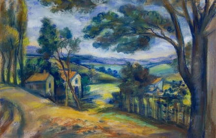 Carl Kehr "In the Pyrenees" Pastel on Paper