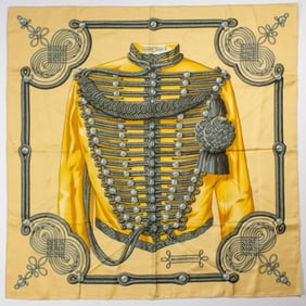 Hermes BRANDEBOURGS Silk Scarf