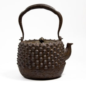 Antique Japanese Tetsubin Cast Iron Teapot